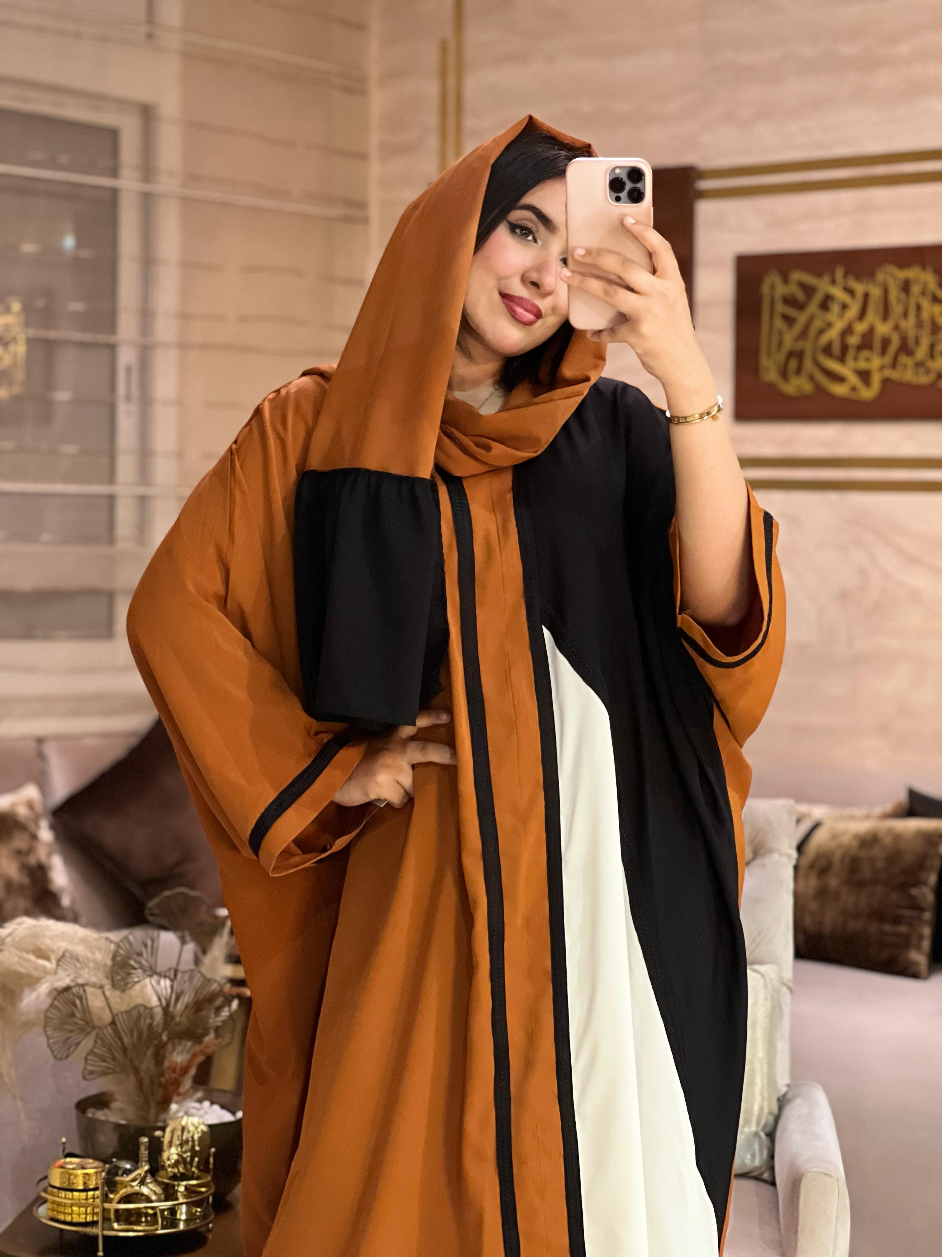 ABAYA PAPILLON avec CHALE