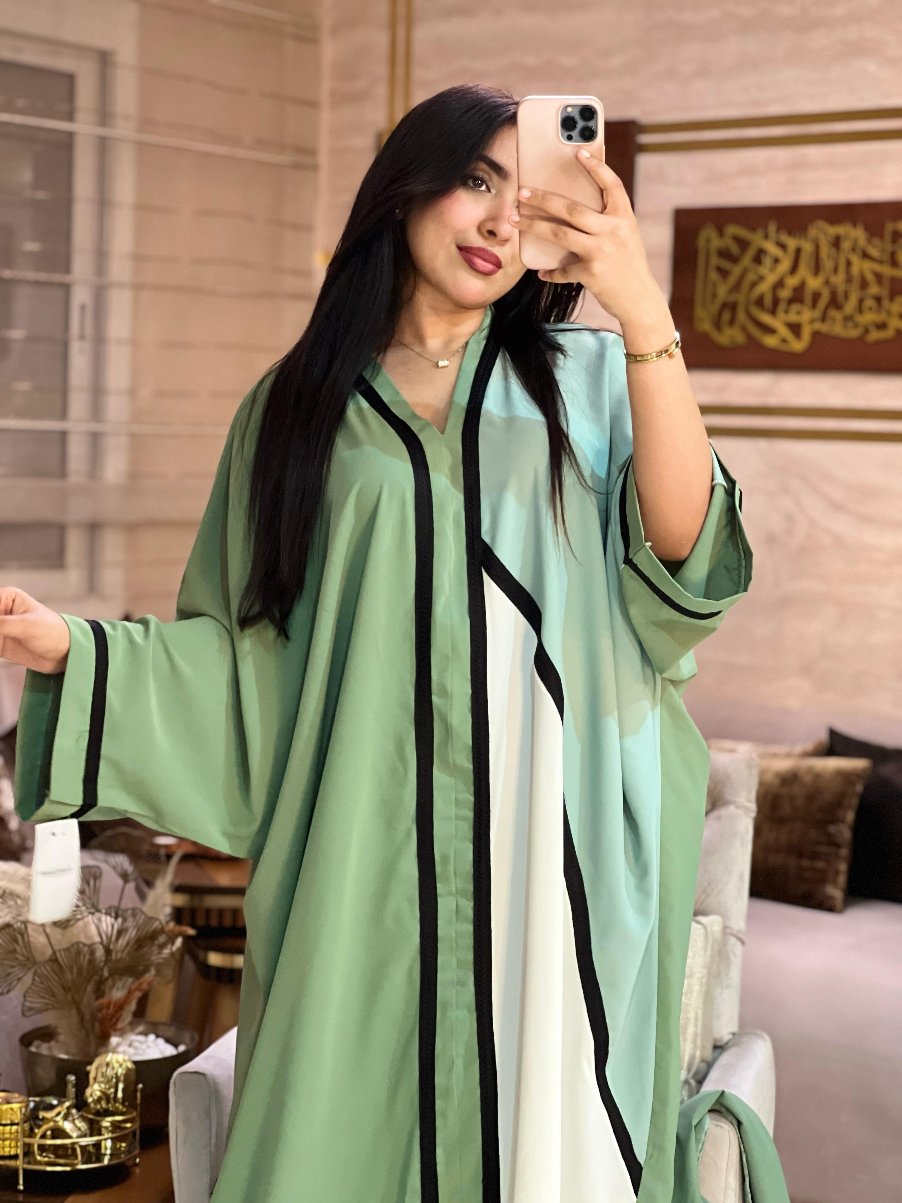ABAYA PAPILLON avec CHALE
