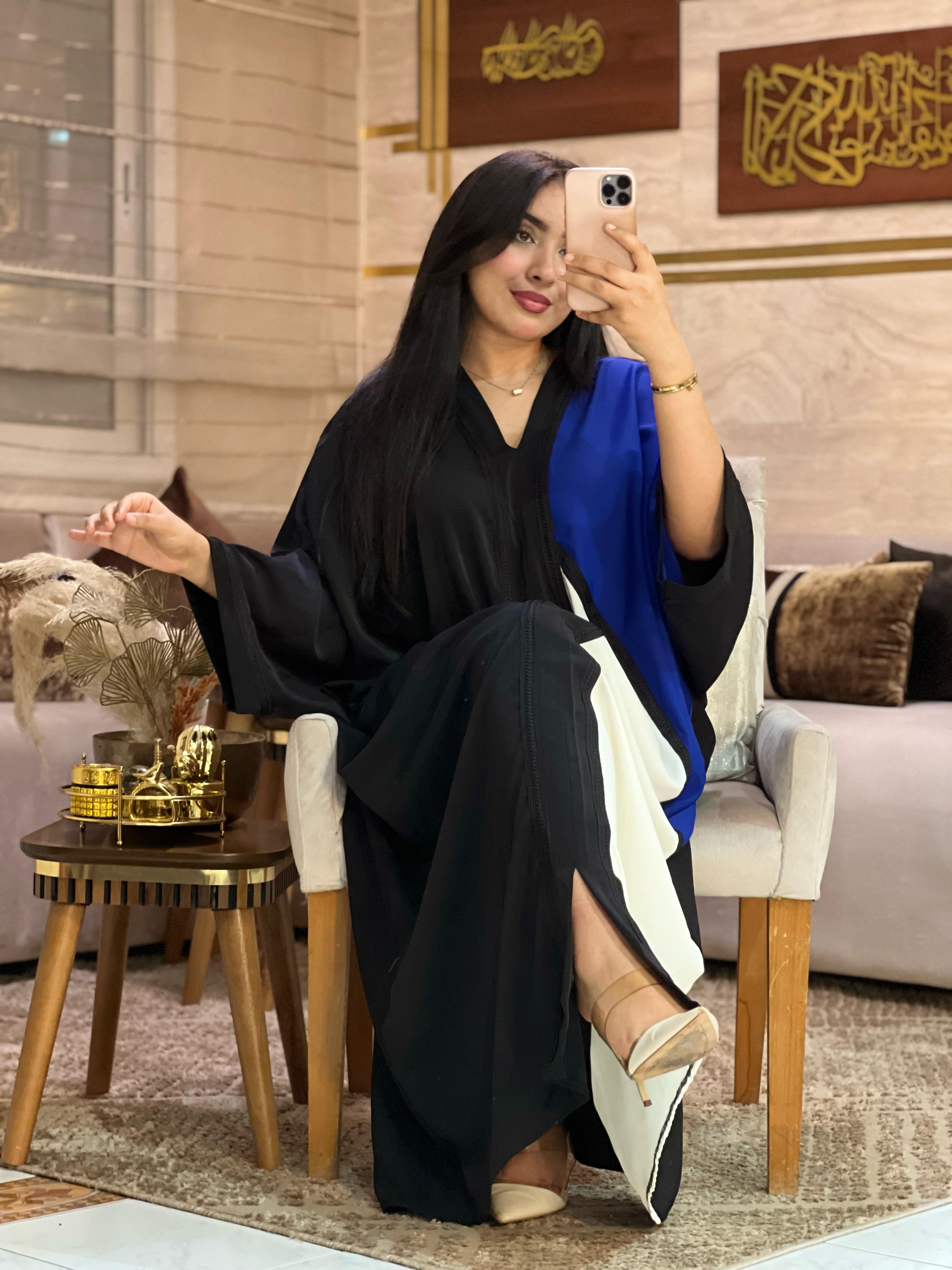 ABAYA PAPILLON avec CHALE
