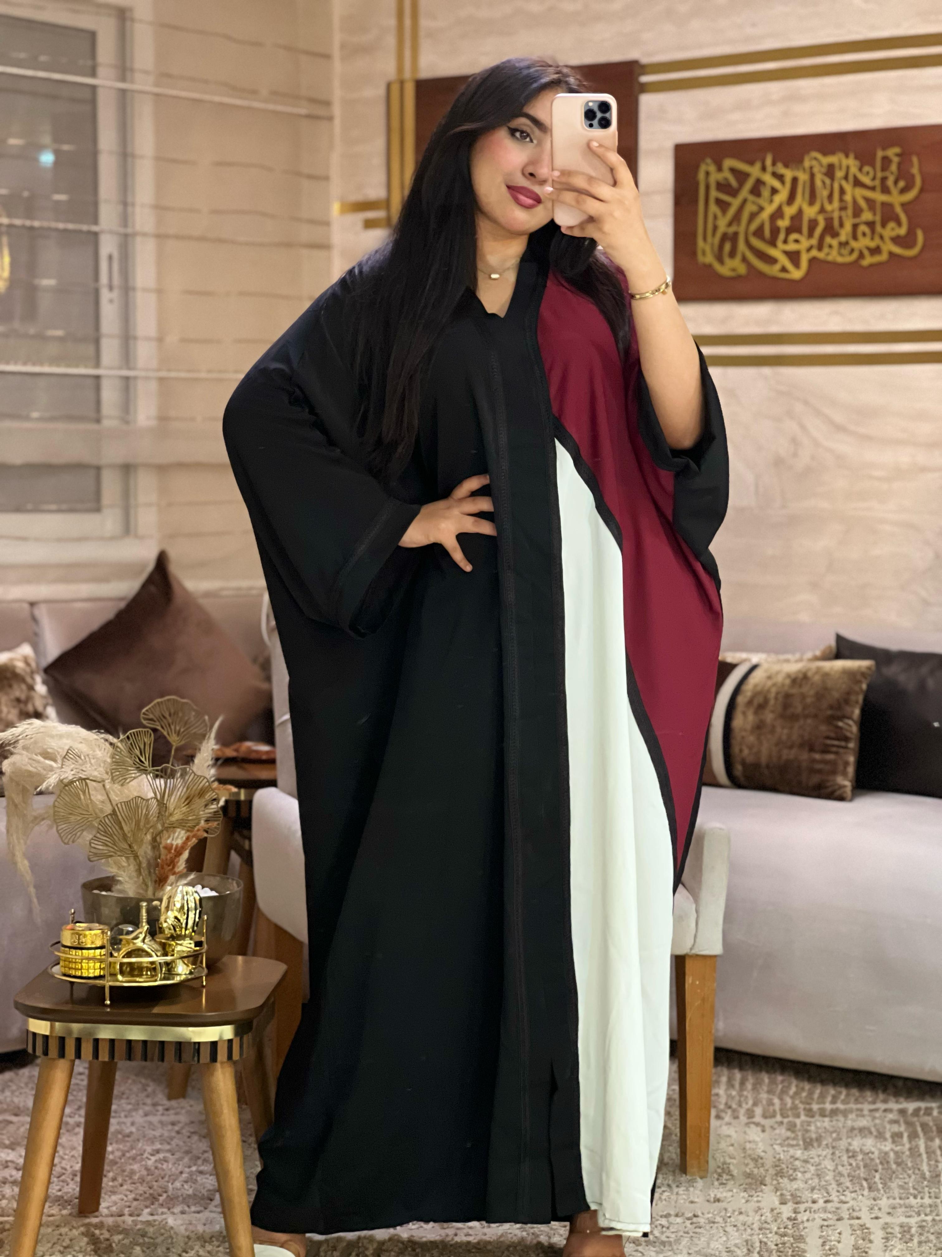 ABAYA PAPILLON avec CHALE