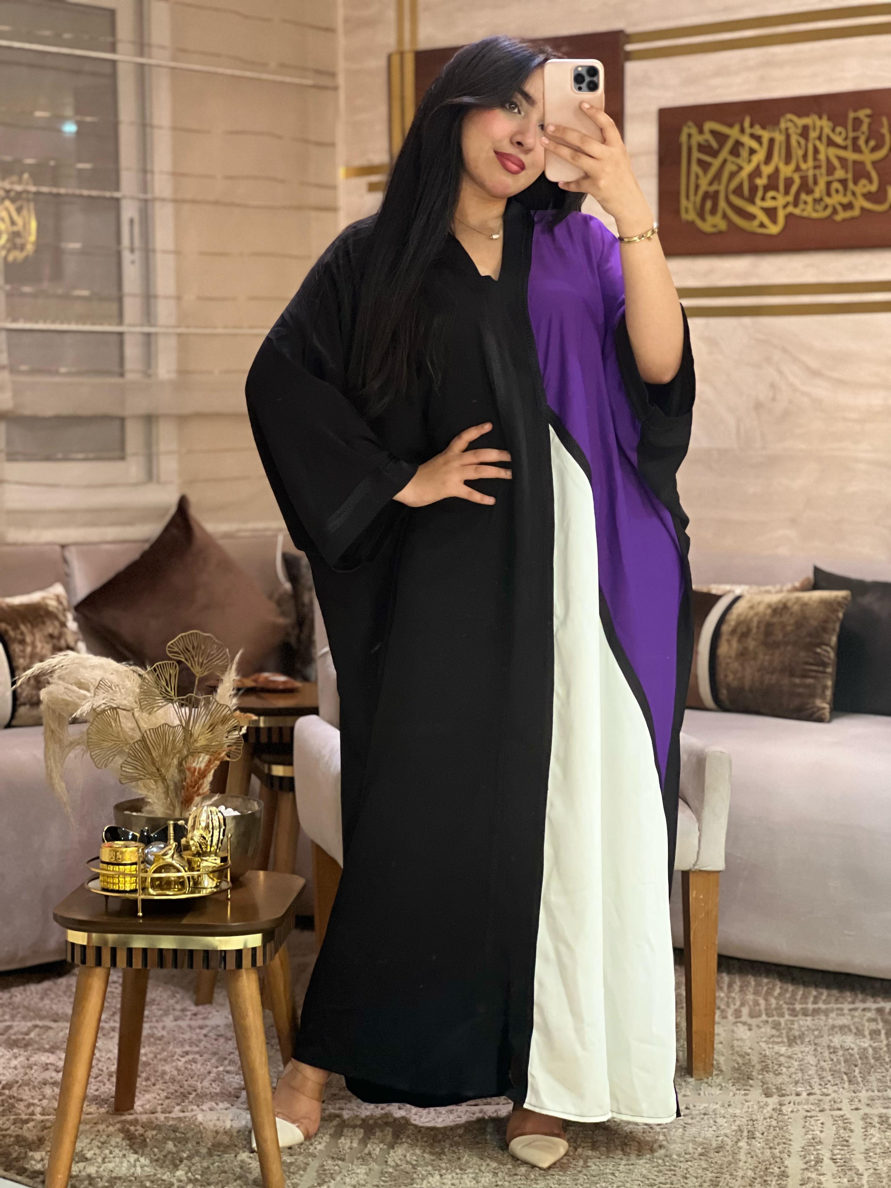 ABAYA PAPILLON avec CHALE