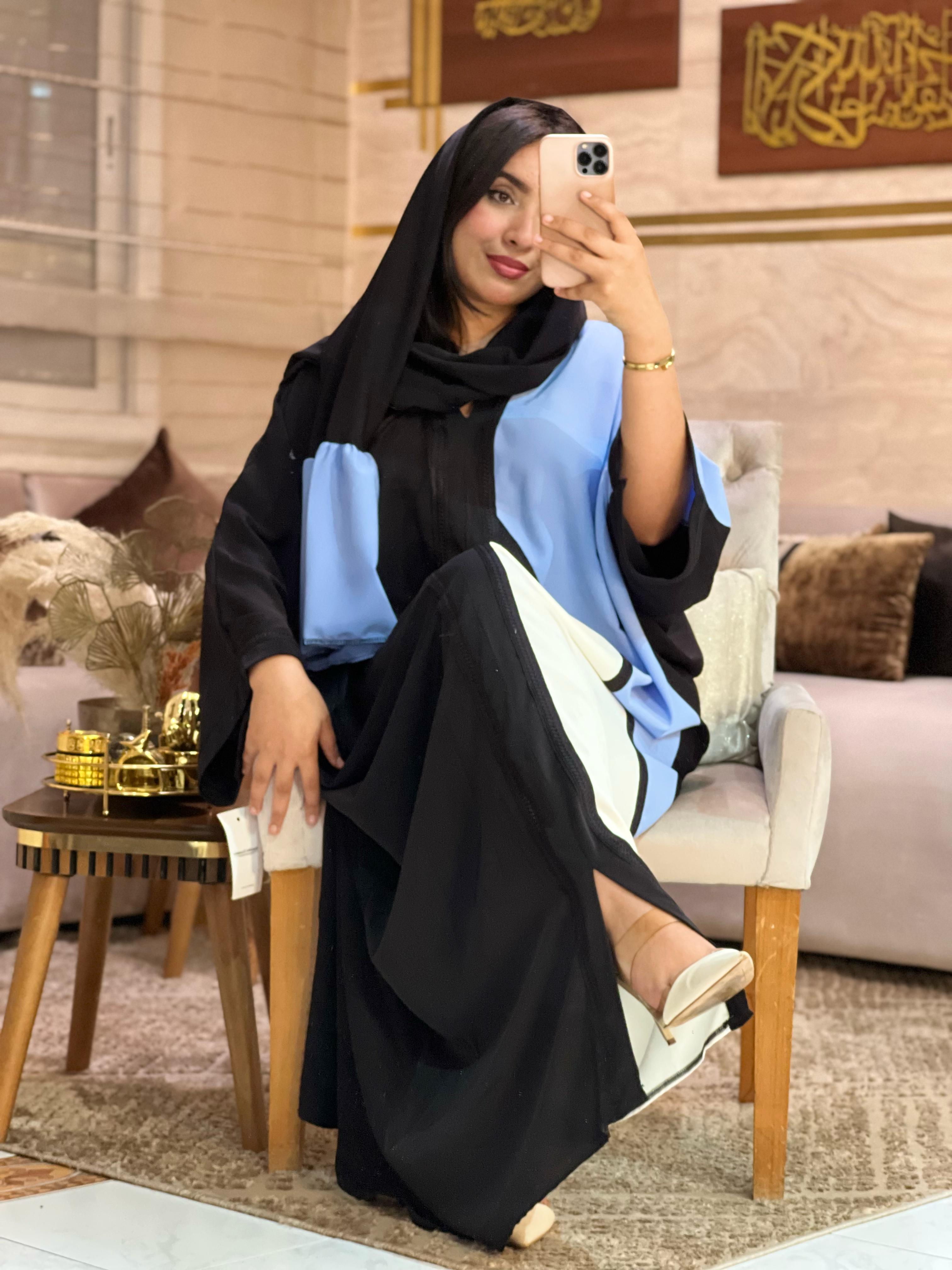 ABAYA PAPILLON avec CHALE